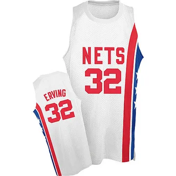 Authentic Men's Julius Erving Brooklyn Nets ABA Retro Throwback Jersey - White