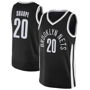 Swingman Men's Day'Ron Sharpe Brooklyn Nets Jersey - City Edition - Black