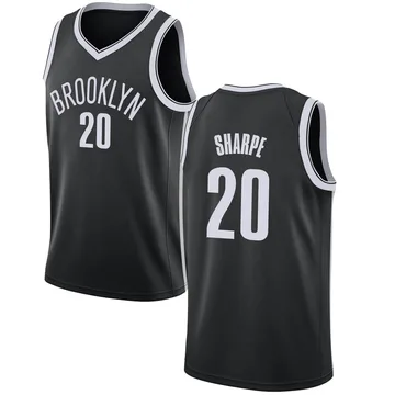 Swingman Men's Day'Ron Sharpe Brooklyn Nets Jersey - Icon Edition - Black