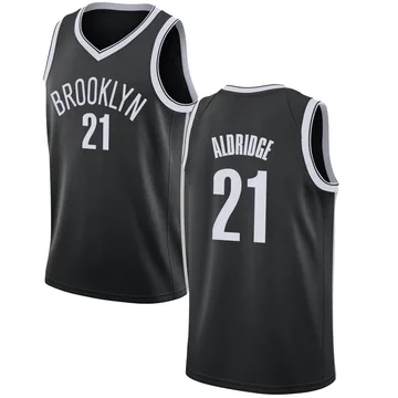 Swingman Men's LaMarcus Aldridge Brooklyn Nets Jersey - Icon Edition - Black